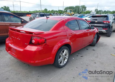 2013 Dodge Avenger Sxt из США, поврежденный, VIN 1C3CDZCB1DN541753